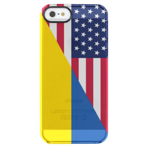 American support towards Ukraine Sherpa Blanket Clear iPhone SE55s Case