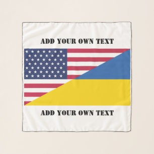 American support towards Ukraine Throw Pillow Scarf