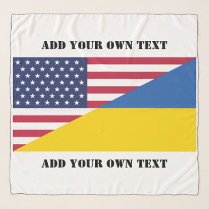 American support towards Ukraine Throw Pillow Scarf