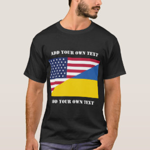 American support towards Ukraine Throw Pillow T-Shirt
