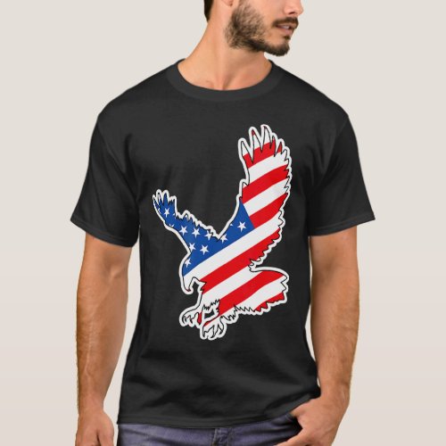 American Symbol Of The Eagle  T_Shirt