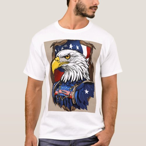 American tattoo designs often feature bold lines T_Shirt