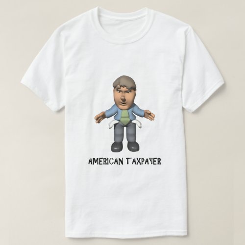 American Taxpayer IRS Joke Taxday Humor Fun Empty T_Shirt
