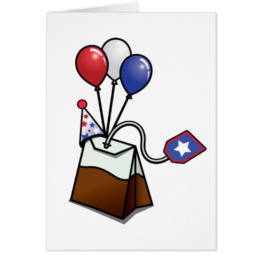 American Tea Party Card