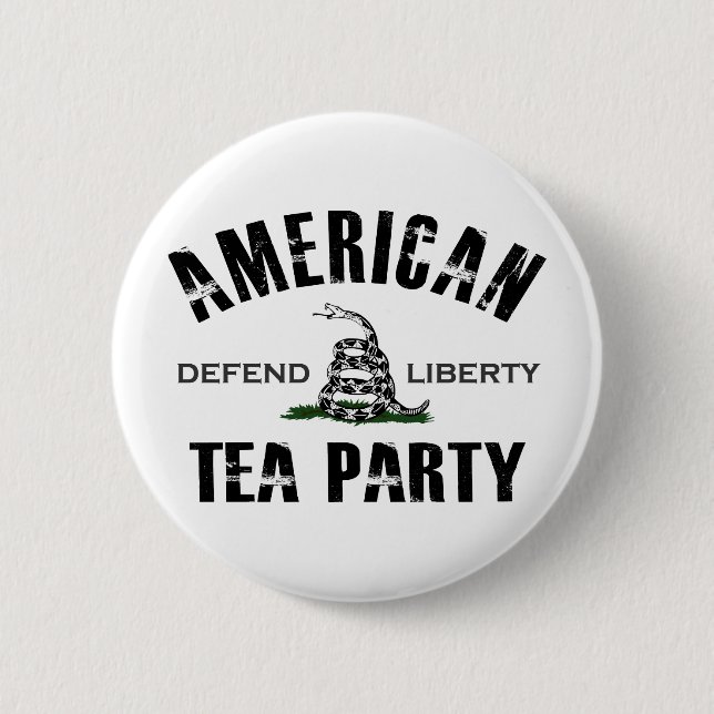 American Tea Party Pinback Button (Front)