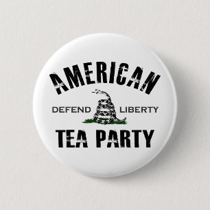 American Tea Party Pinback Button