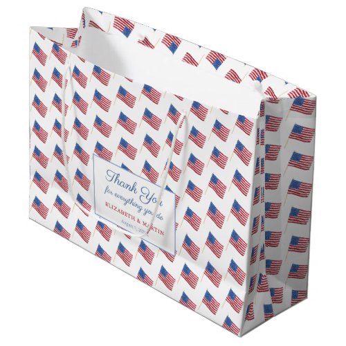 American Thank You For Your Service Care Package Large Gift Bag