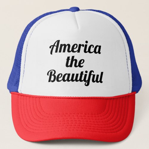 American the Beautiful trucker hat