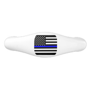 American Thin Blue Line Decor Ceramic Drawer Pull