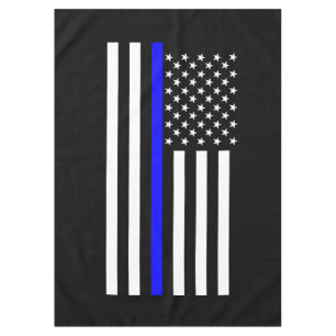 American Thin Blue Line Decor Tablecloth