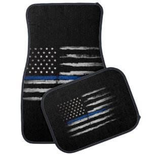 American Thin Blue Line flag Car Floor Mat