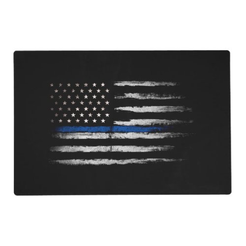 American Thin Blue Line flag Placemat