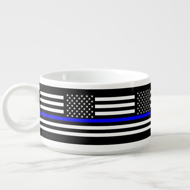 American Thin Blue Line Graphic Bowl (Right)