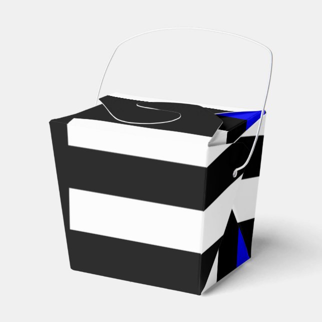 American Thin Blue Line Graphic Favor Boxes (Front Side)