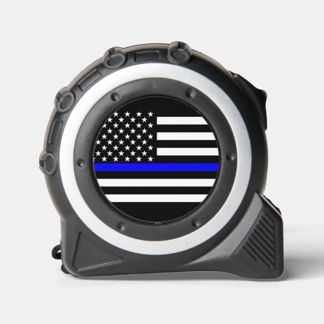 American Thin Blue Line Symbolic on on a Tape Measure (Front)