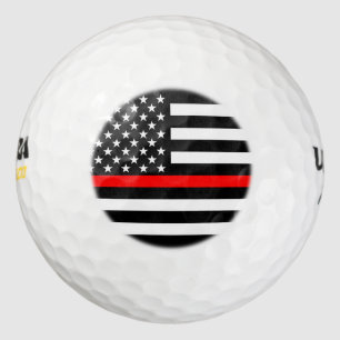 American Thin Red Line Decor Golf Balls