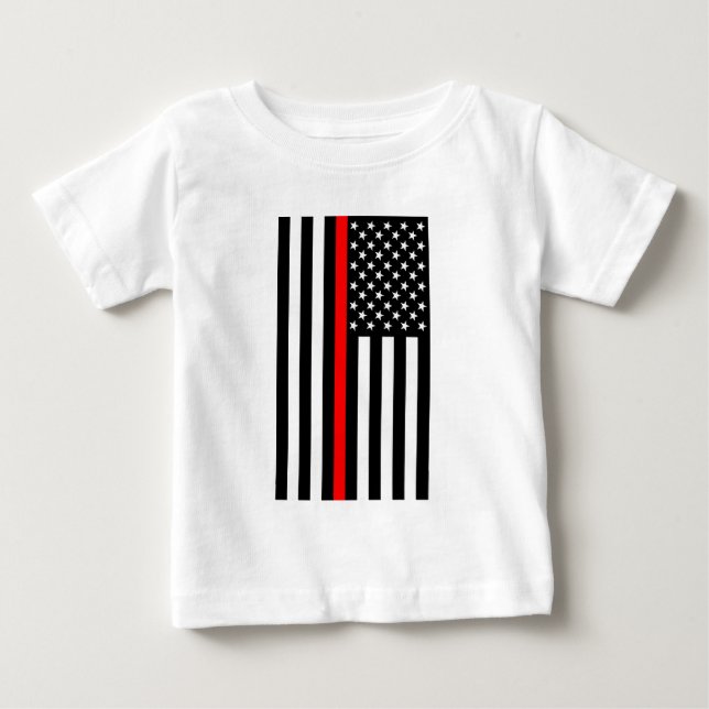 American Thin Red Line Graphic Baby T-Shirt (Front)