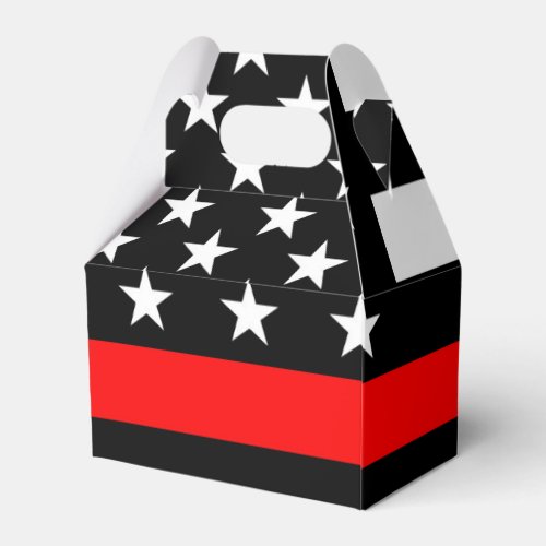 American Thin Red Line Graphic Favor Boxes