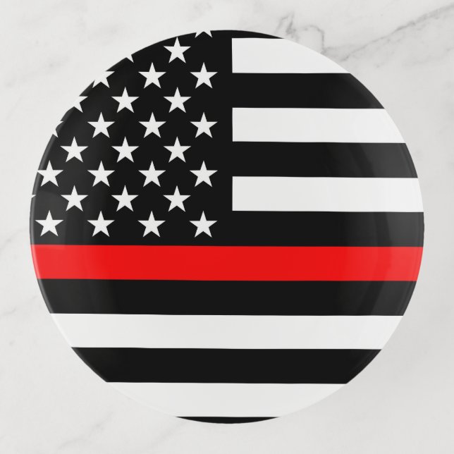 American Thin Red Line Symbolic on on a Trinket Tray (Front)