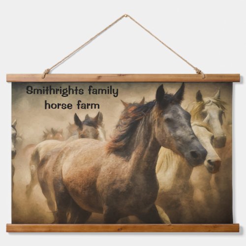 American thoroughbred horse design hanging tapestry