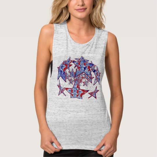 American Tie-Dyed Stars - Tank Top
