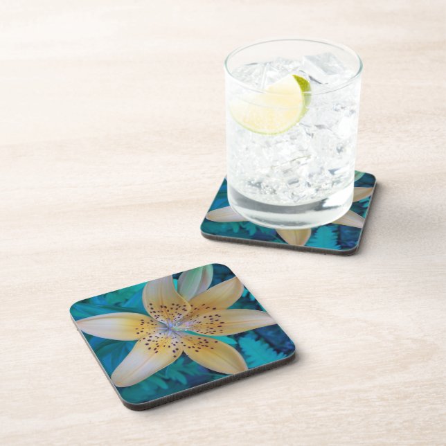 American Tiger Lily Drink Coaster (Right Side)