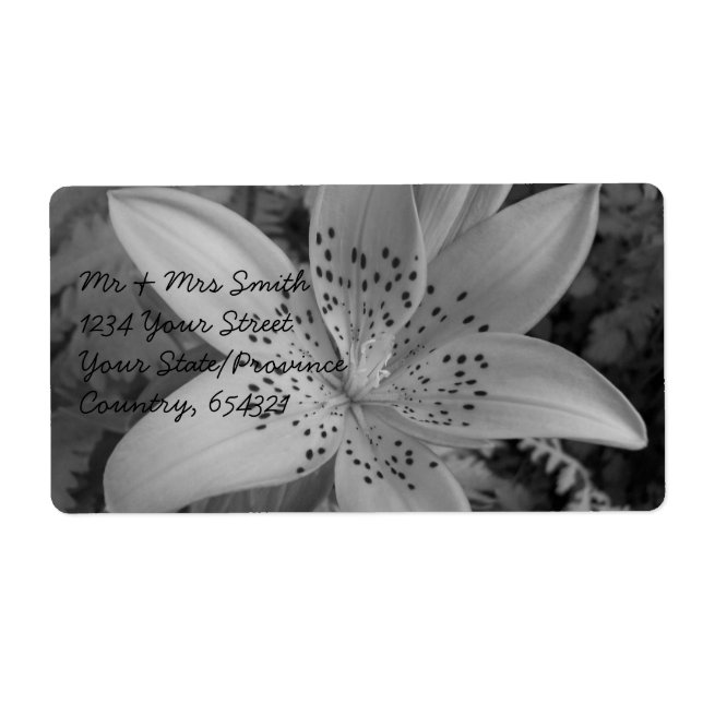 American Tiger Lily Label (Front)