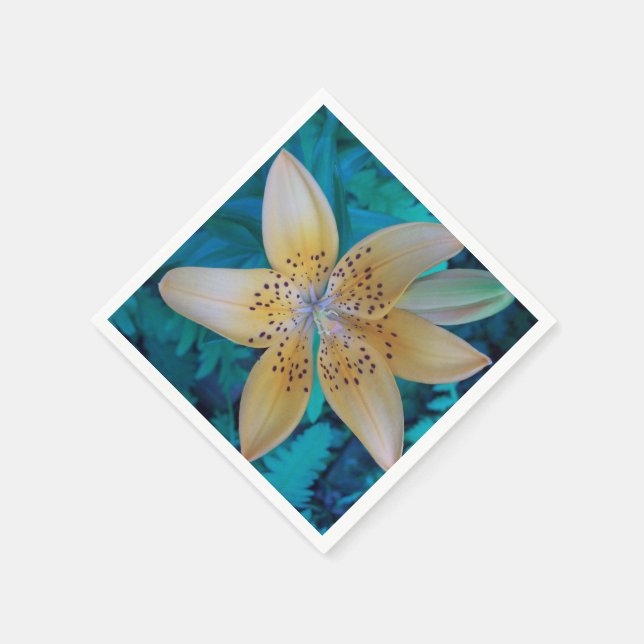 American Tiger Lily Paper Napkins (Corner)