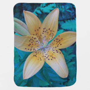 American Tiger Lily Receiving Blanket