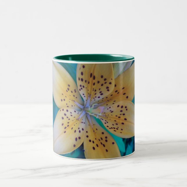 American Tiger Lily Two-Tone Coffee Mug (Center)