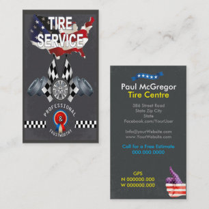 American Tire Centre Business Card