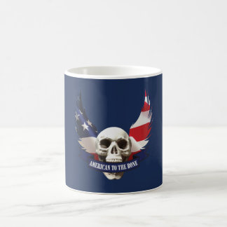 American to the Bone Skull Coffee Mug