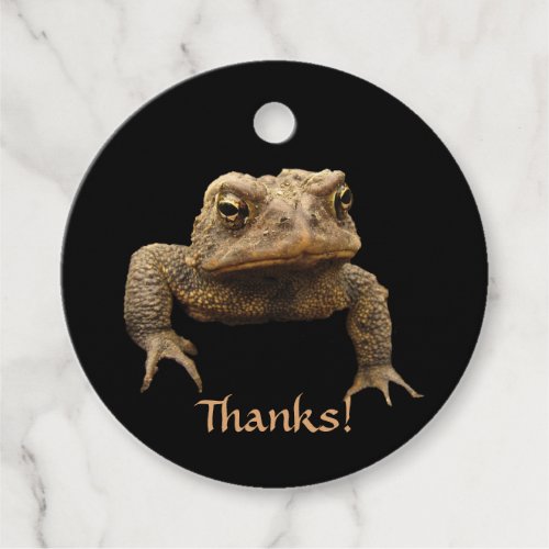 American Toad Animal Thank You Favor Tags