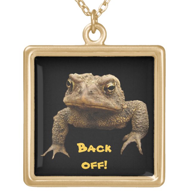 American Toad Gold Plated Necklace (Front)