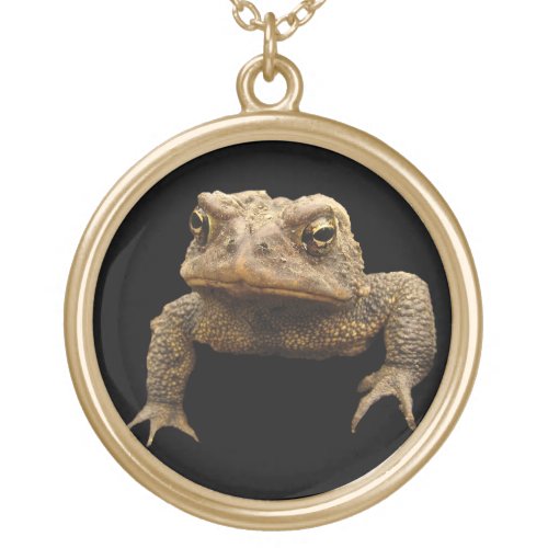 American Toad Gold Plated Necklace