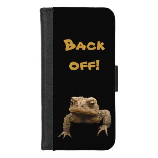 American Toad Says Back Off iPhone 8/7 Wallet Case