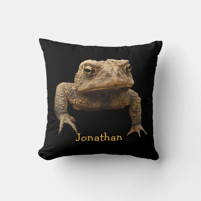 American Toad Throw Pillow (Front)
