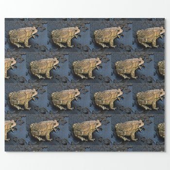 American Toad  Wrapping Paper by WackemArt at Zazzle