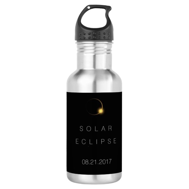 American Total Solar Eclipse  2017 Stainless Steel Water Bottle (Front)