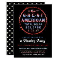 American Total Solar Eclipse 2017 Viewing Party Card