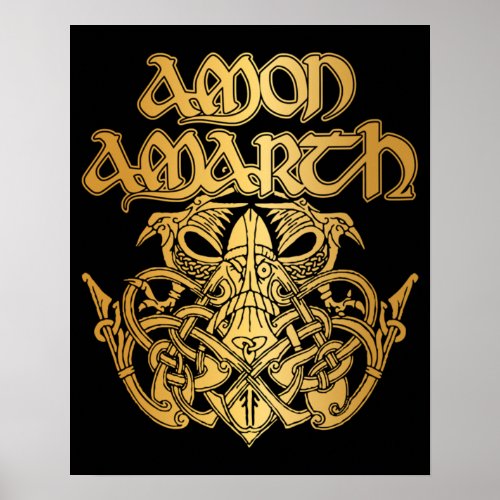 American Tour Amon Amarth Fan Styled Design Poster