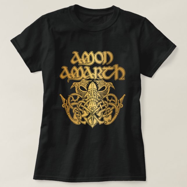 American Tour Amon Amarth Fan Styled Design T-Shirt (Design Front)
