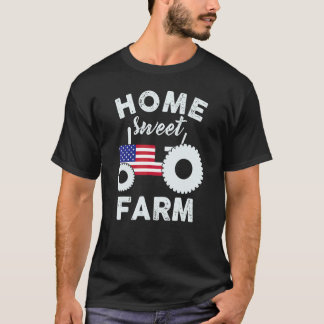 American Tractor Farmer Country Horse Cattle Ranch T-Shirt