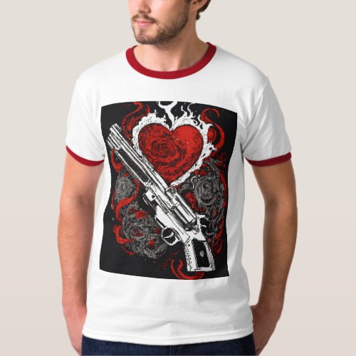 American Traditional Tattoo Design T_Shirt