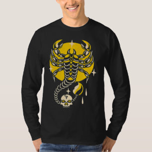 American Traditional Tattoo Scorpion Old School Fl T-Shirt
