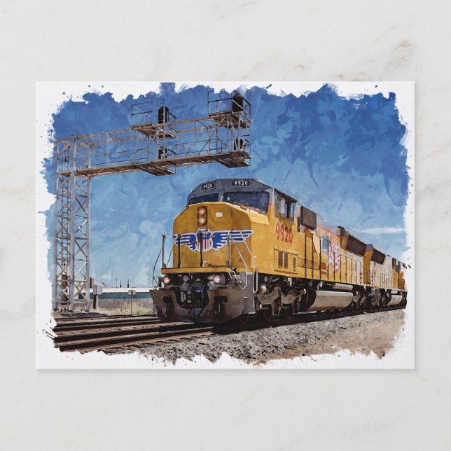 American Train Postcard (Front)
