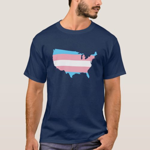 American transgender pride map T_Shirt