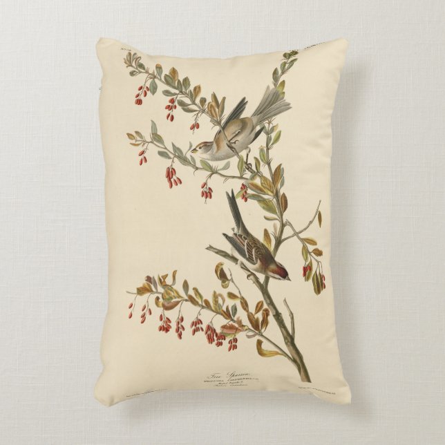 American Tree Sparrow, Audubon's Birds of America Accent Pillow (Front(Vertical))