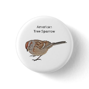 American Tree Sparrow Button
