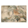 American Tree Sparrow in winter Wood Wall Art